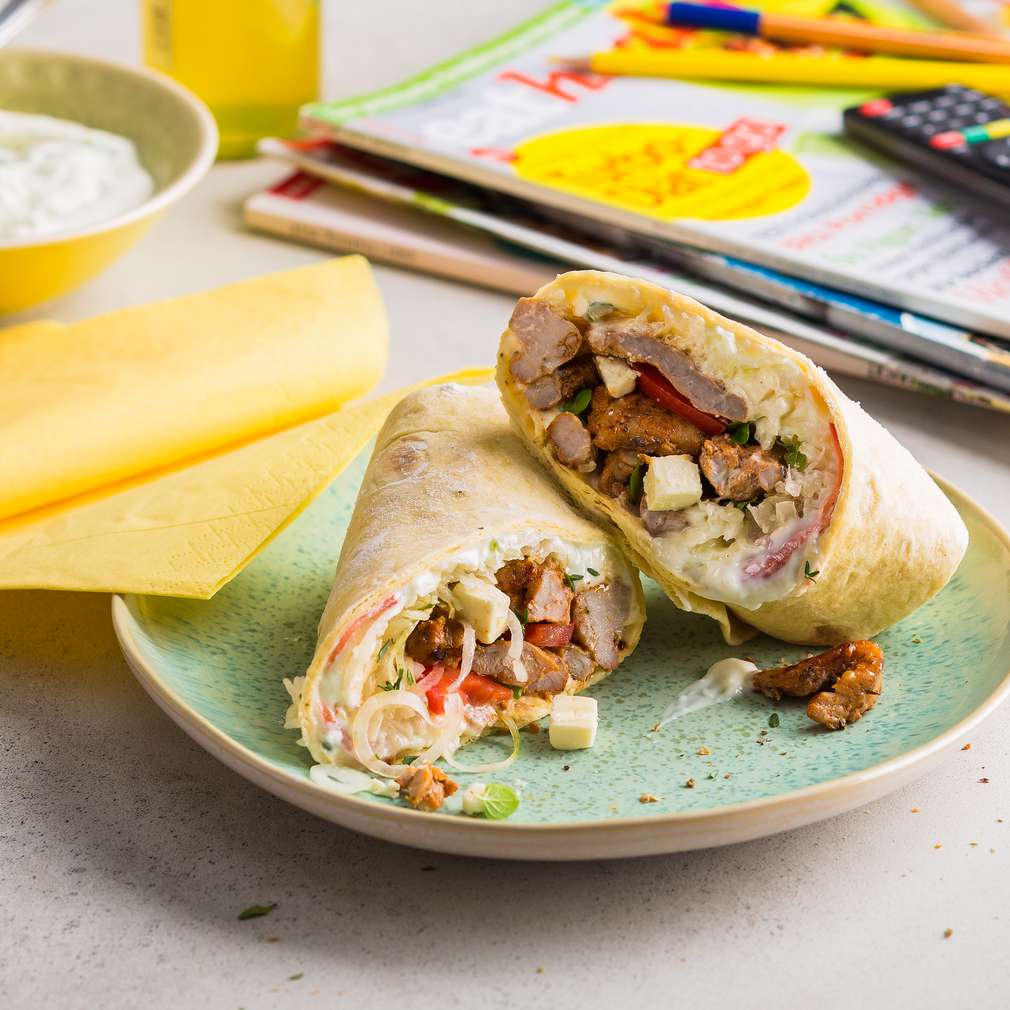 Zobrazenie receptu Rýchly gyros wrap Zobrazenie receptu Rýchly gyros wrap
