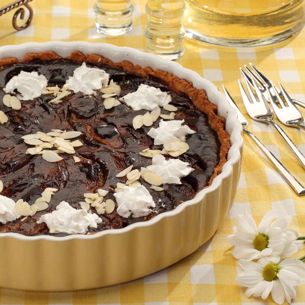 Zdjęcie przepisu Tarta czekoladowa z gruszkami Zdjęcie przepisu Tarta czekoladowa z gruszkami