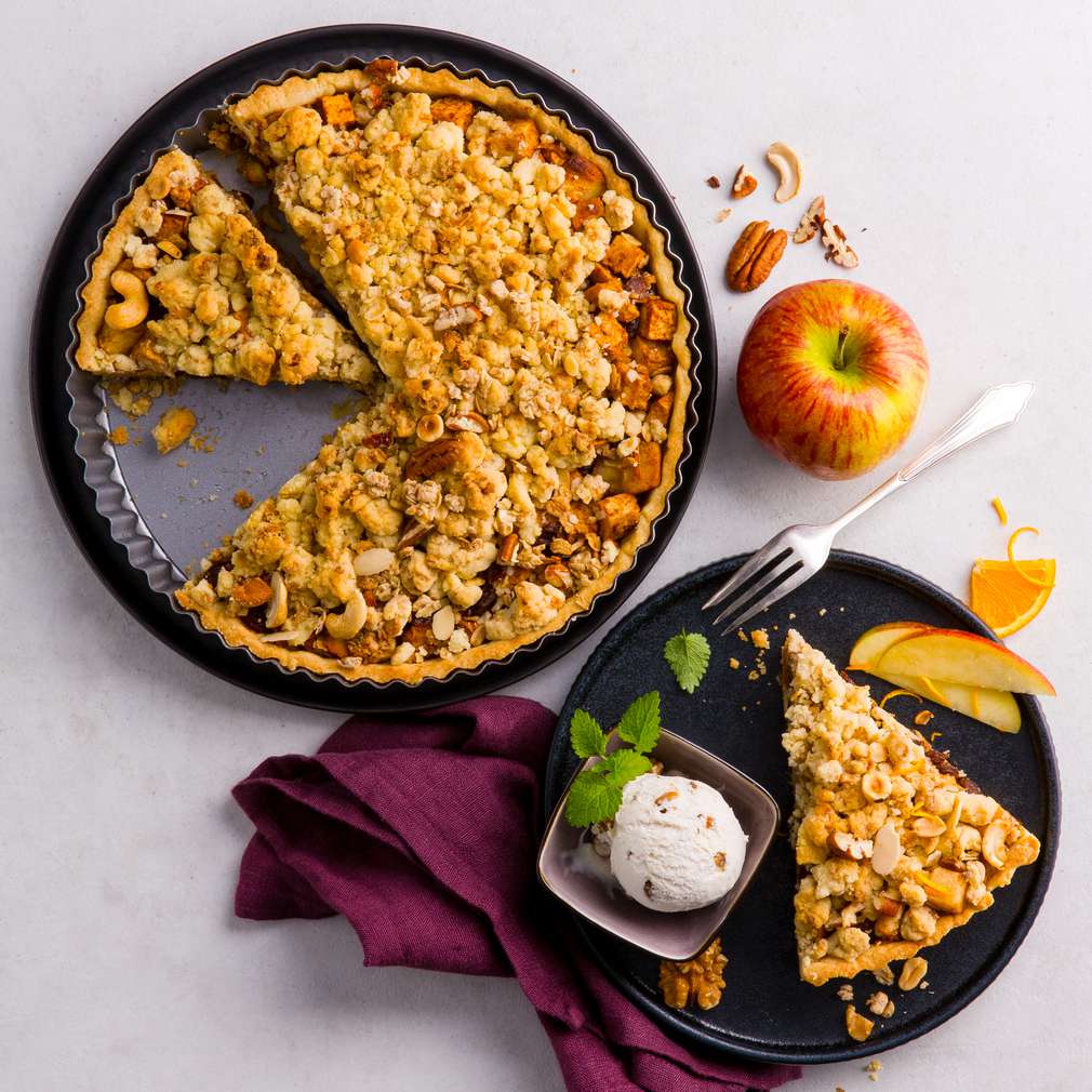 Imaginea rețetei Tartă cu mere și müsli