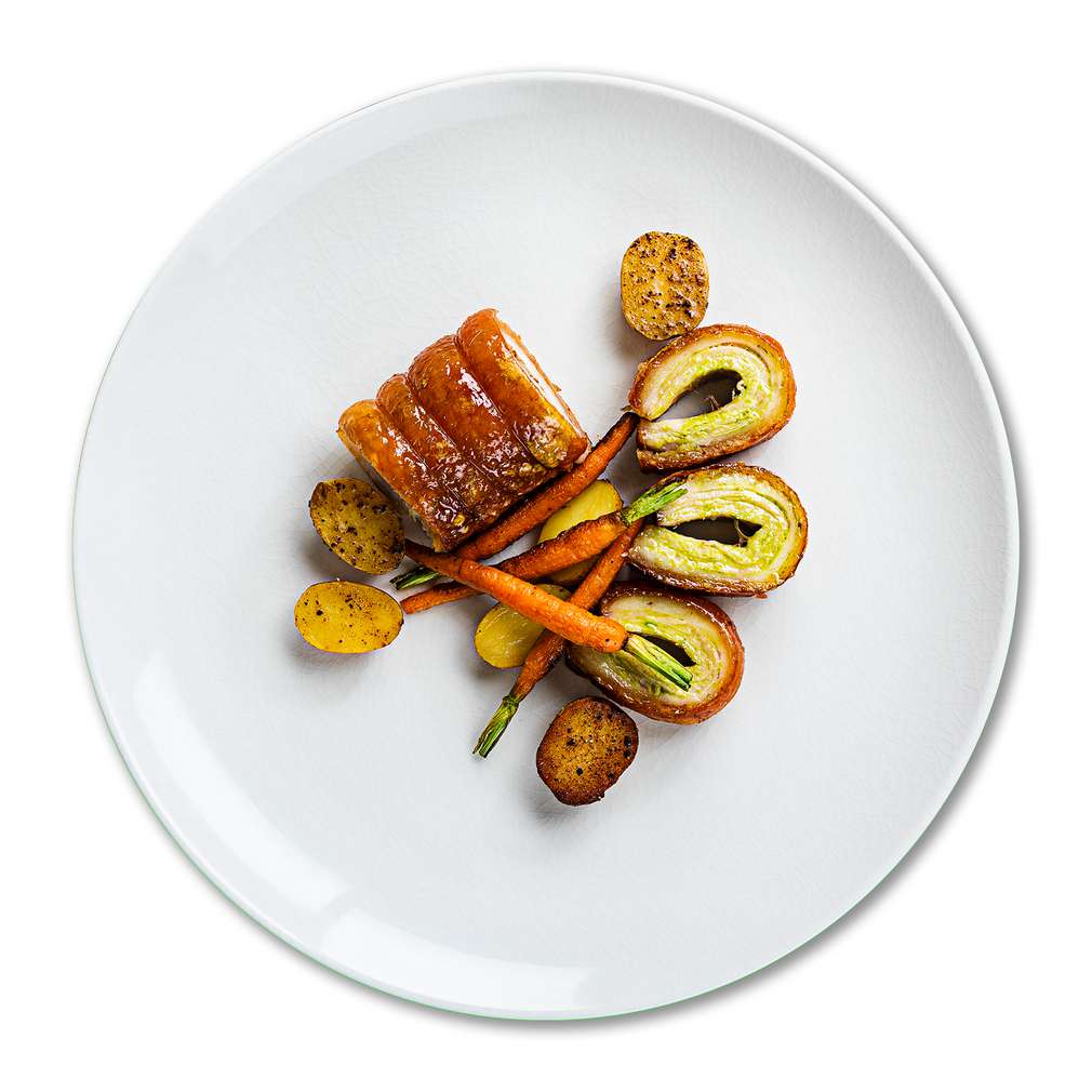 Ruladă de purcel ”Pancetta” confiată la cuptor Vezi rețeta Kaufland