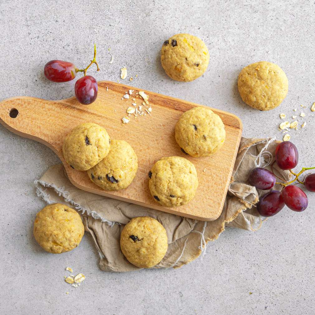 Zobrazit Ovesné sušenky s rozinkami receptů