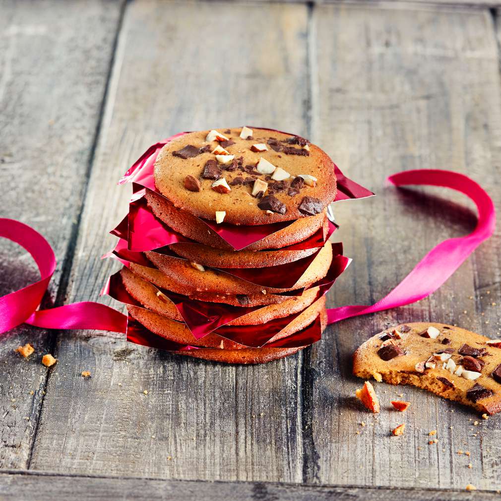 Abbildung des Rezepts Mandelwaffeln mit Schokochips Abbildung des Rezepts Mandelwaffeln mit Schokochips