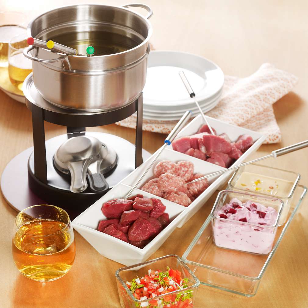Abbildung des Rezepts Fleisch-Fondue Abbildung des Rezepts Fleisch-Fondue