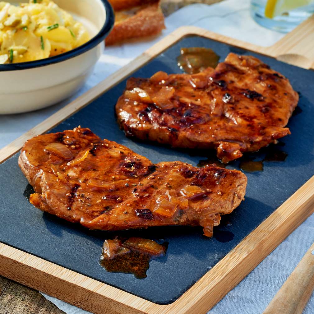 Abbildung des Rezepts Steaks in Malzbiermarinade Abbildung des Rezepts Steaks in Malzbiermarinade