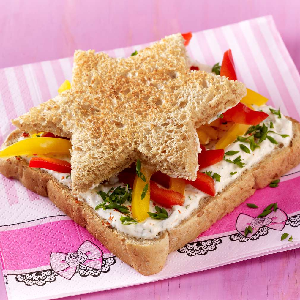 Изобразяване на рецептата Звезден сандвич