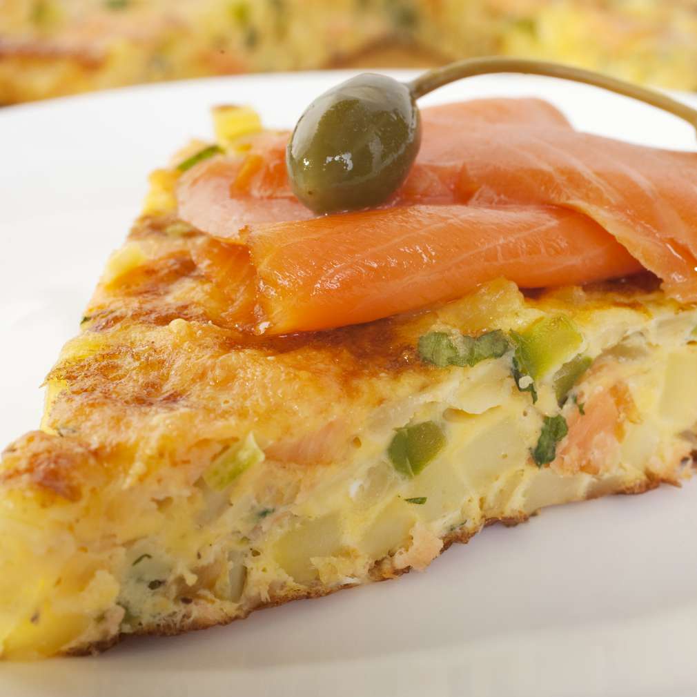 Omletă cu mazăre la cuptor Omletă cu mazăre la cuptor