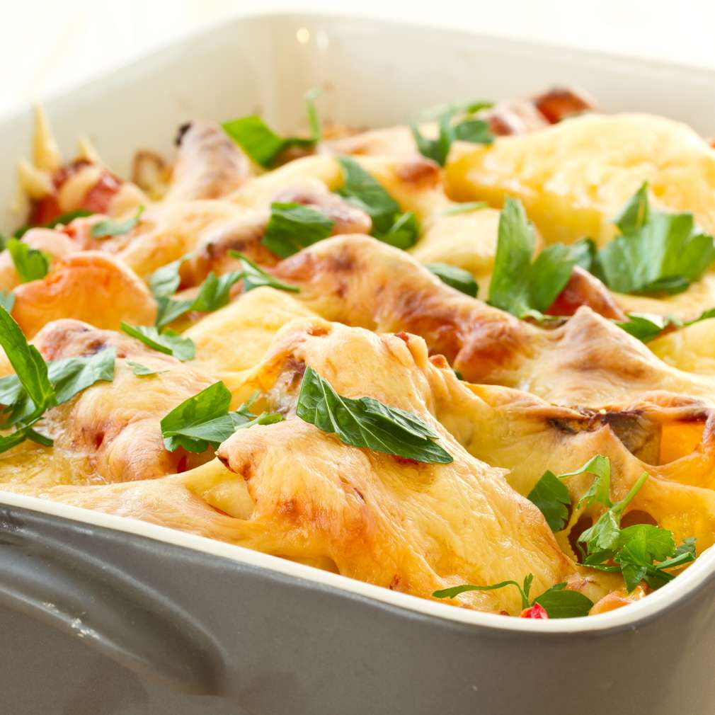 Cartofi gratinați cu bacon Cartofi gratinați cu bacon