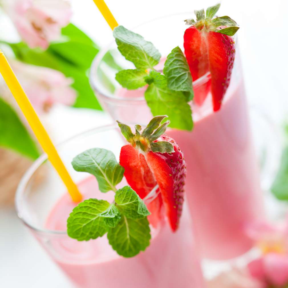 Smoothie de căpșune Smoothie de căpșune