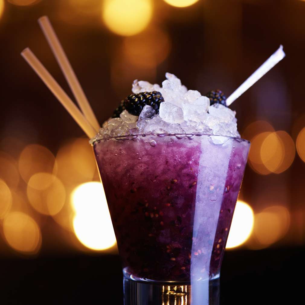 Cocktail non-alcoolic de mure Cocktail non-alcoolic de mure