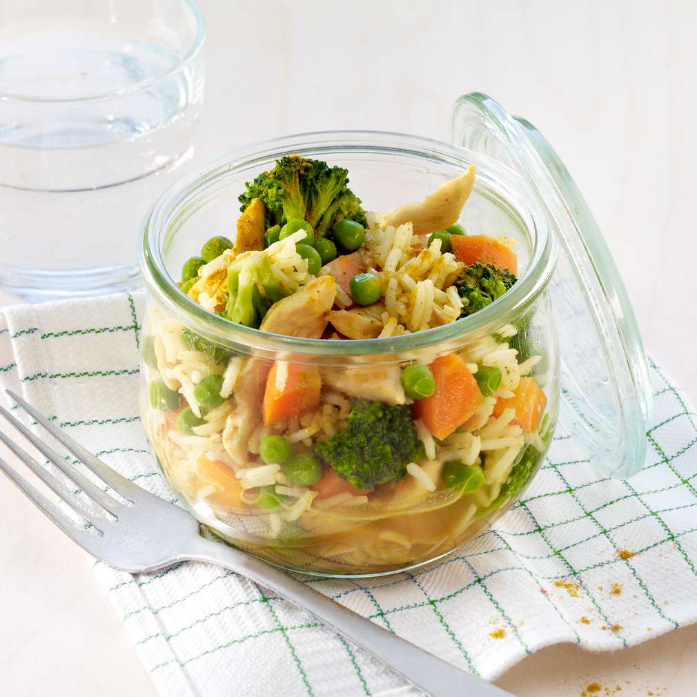 Abbildung des Rezepts Curry-Reispfanne Abbildung des Rezepts Curry-Reispfanne