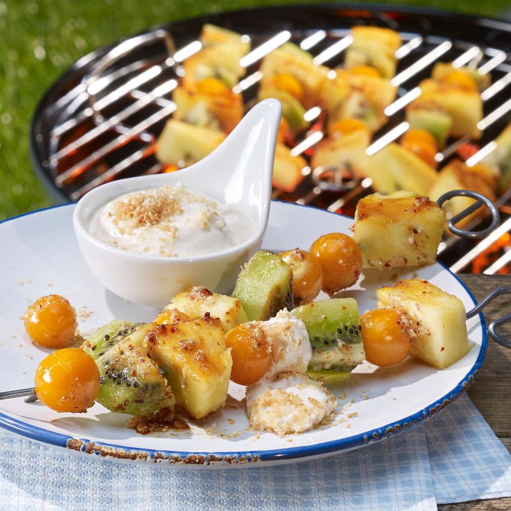 Abbildung des Rezepts Karibische Grillspieße Abbildung des Rezepts Karibische Grillspieße