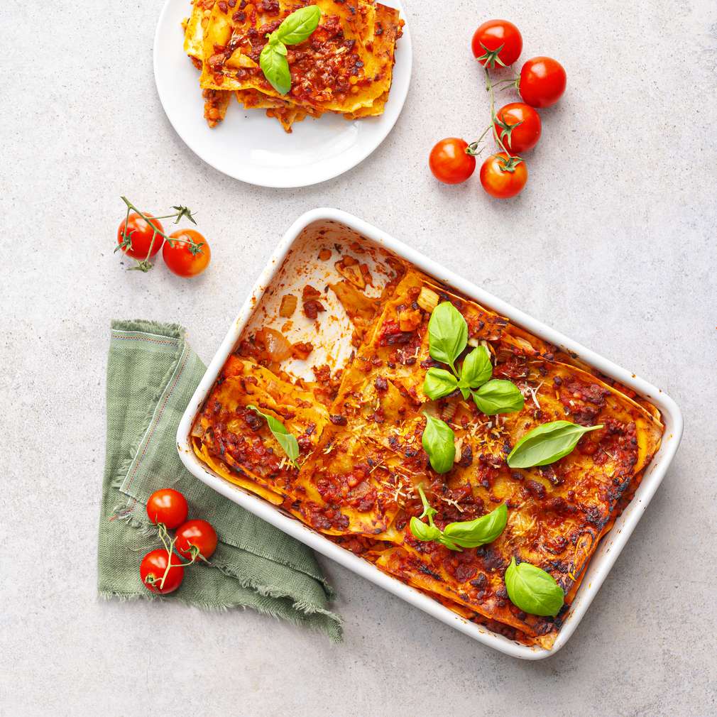 Zobrazit Lasagne s mletým masem a mozzarellou receptů