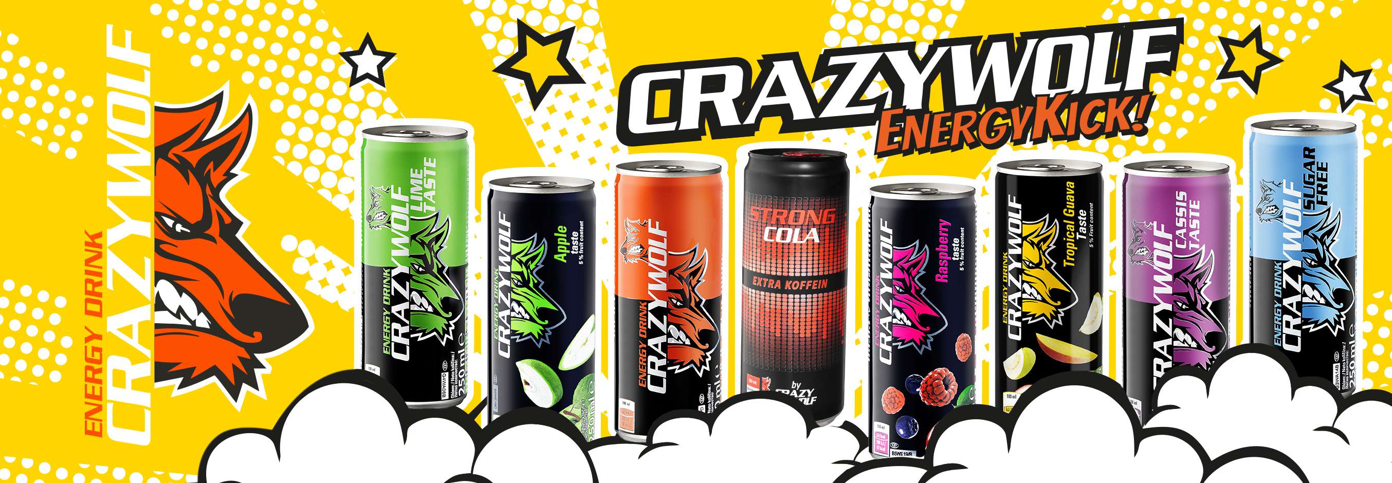 Bauturi energizante. Crazy Wolf. Energy Kick Kaufland