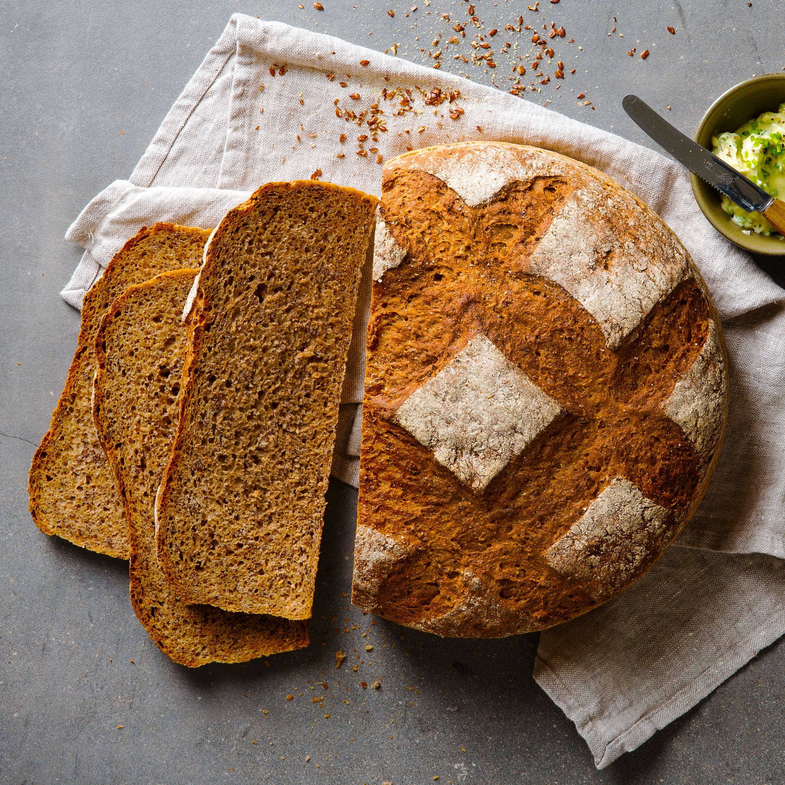 Dinkel-Leinsamen-Brot - Rezept | Kaufland