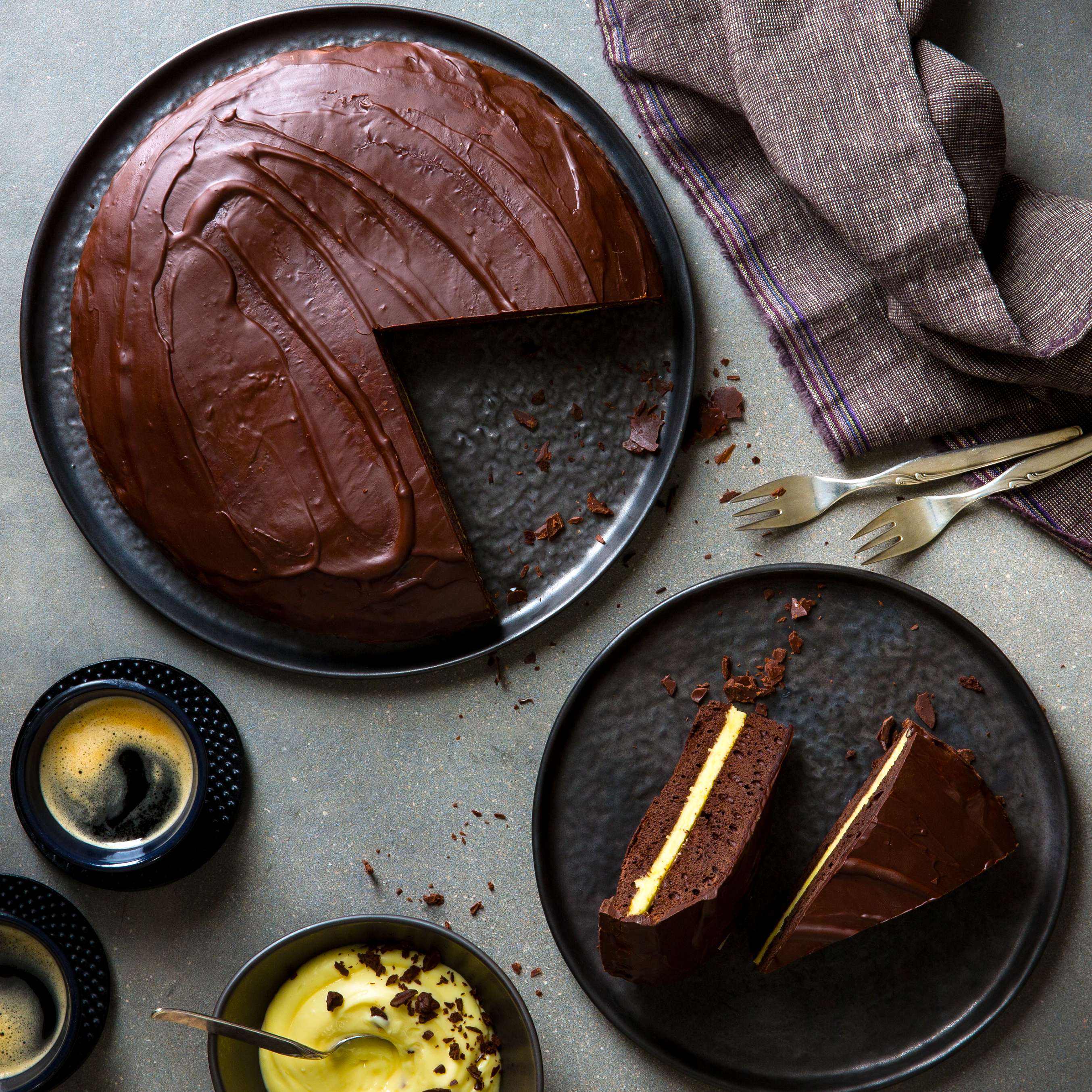 Schokoladenkuchen mit Vanillecreme - Rezept | Kaufland