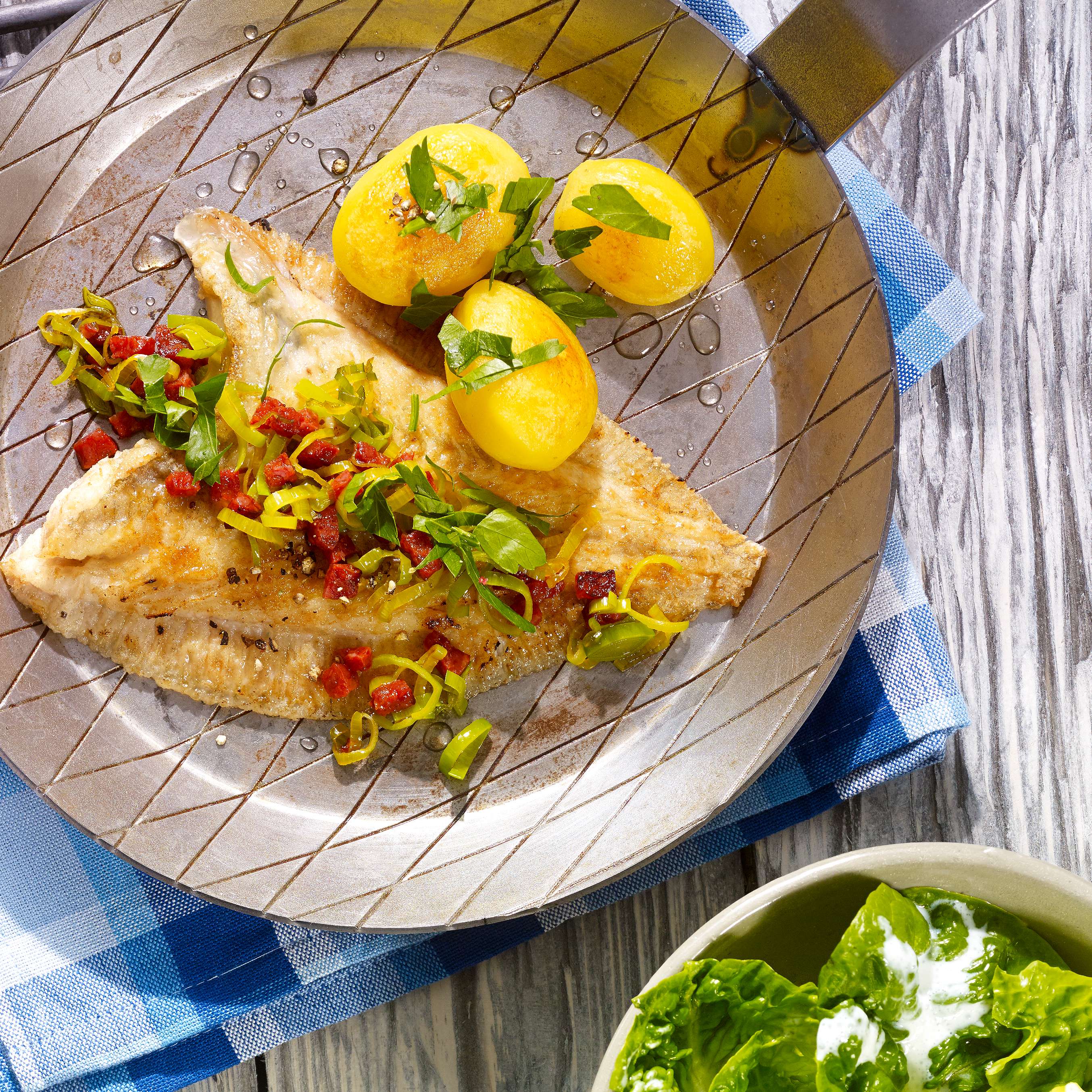 Maischolle mit ChorizoTopping Rezept Kaufland