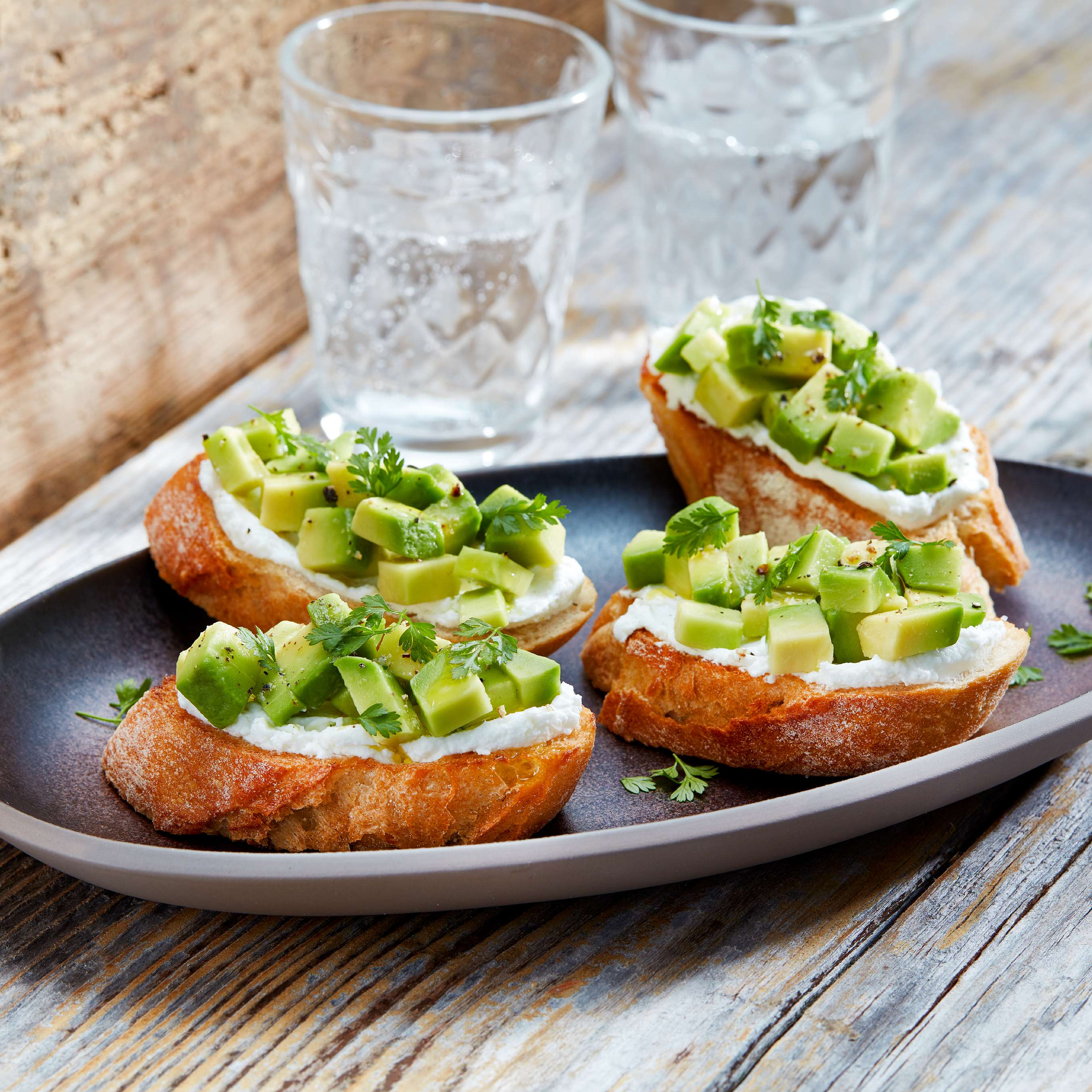 Bild von Avocado-Ziegenkäse-Crostini