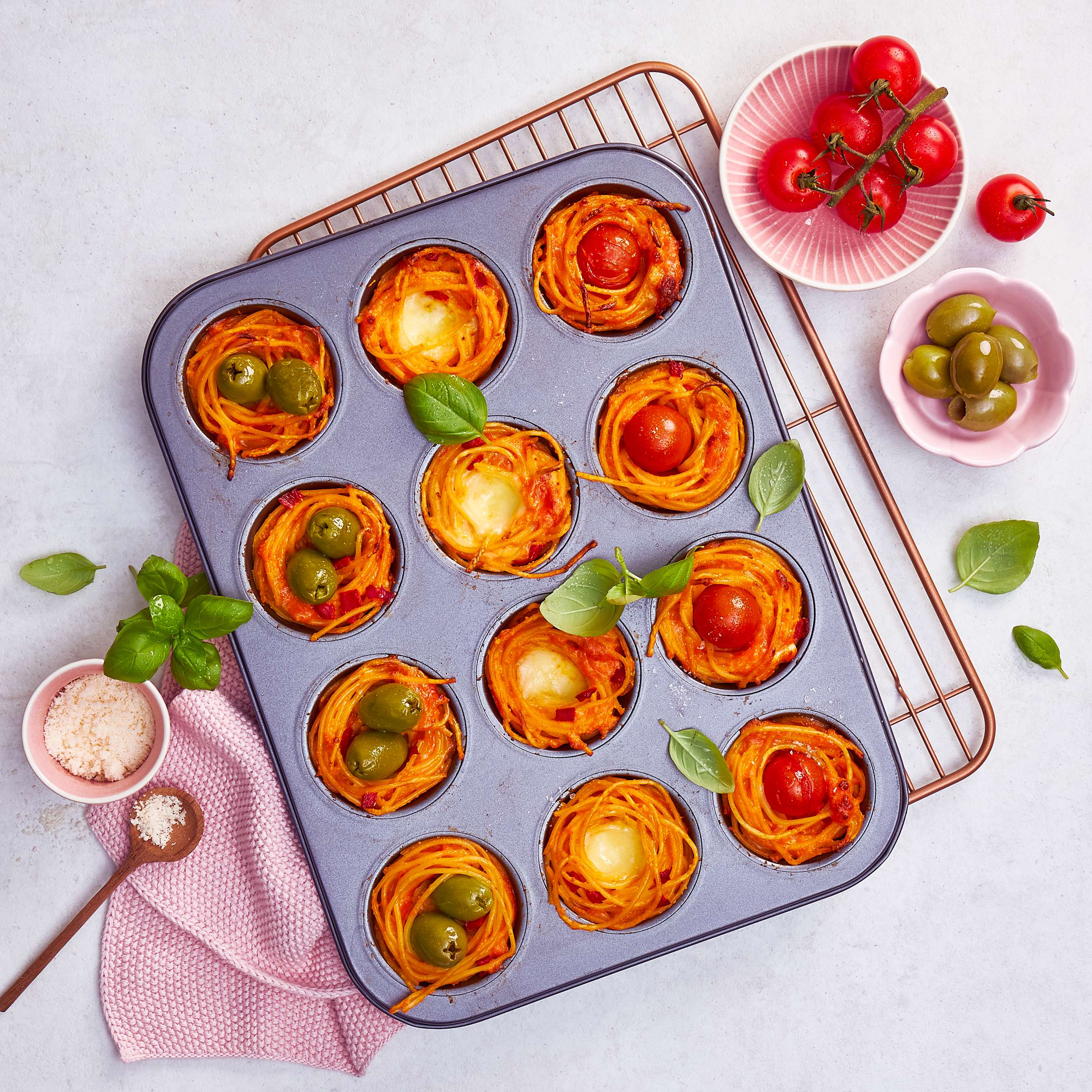 Изобразяване на рецептата Гнезда от спагети