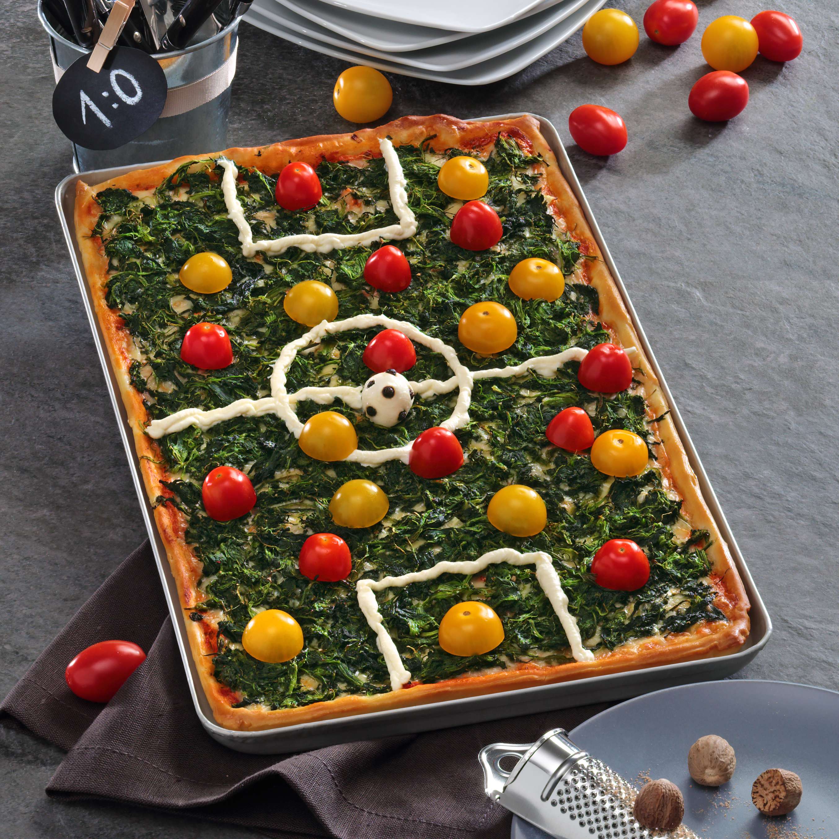 Fußballfeld-Pizza - Rezept | Kaufland