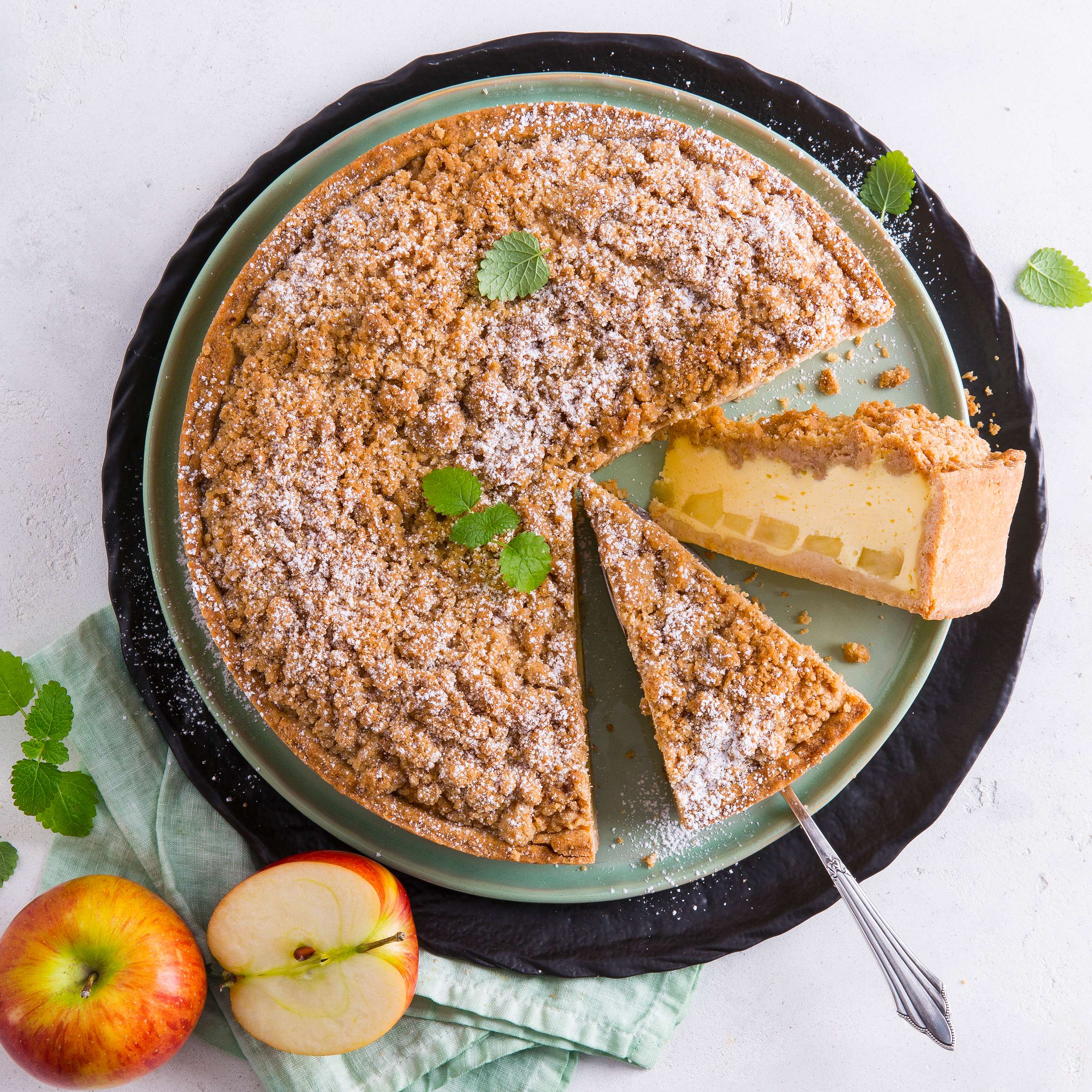 Dinkel-Apfelkuchen mit Quark und Streuseln - Rezept | Kaufland