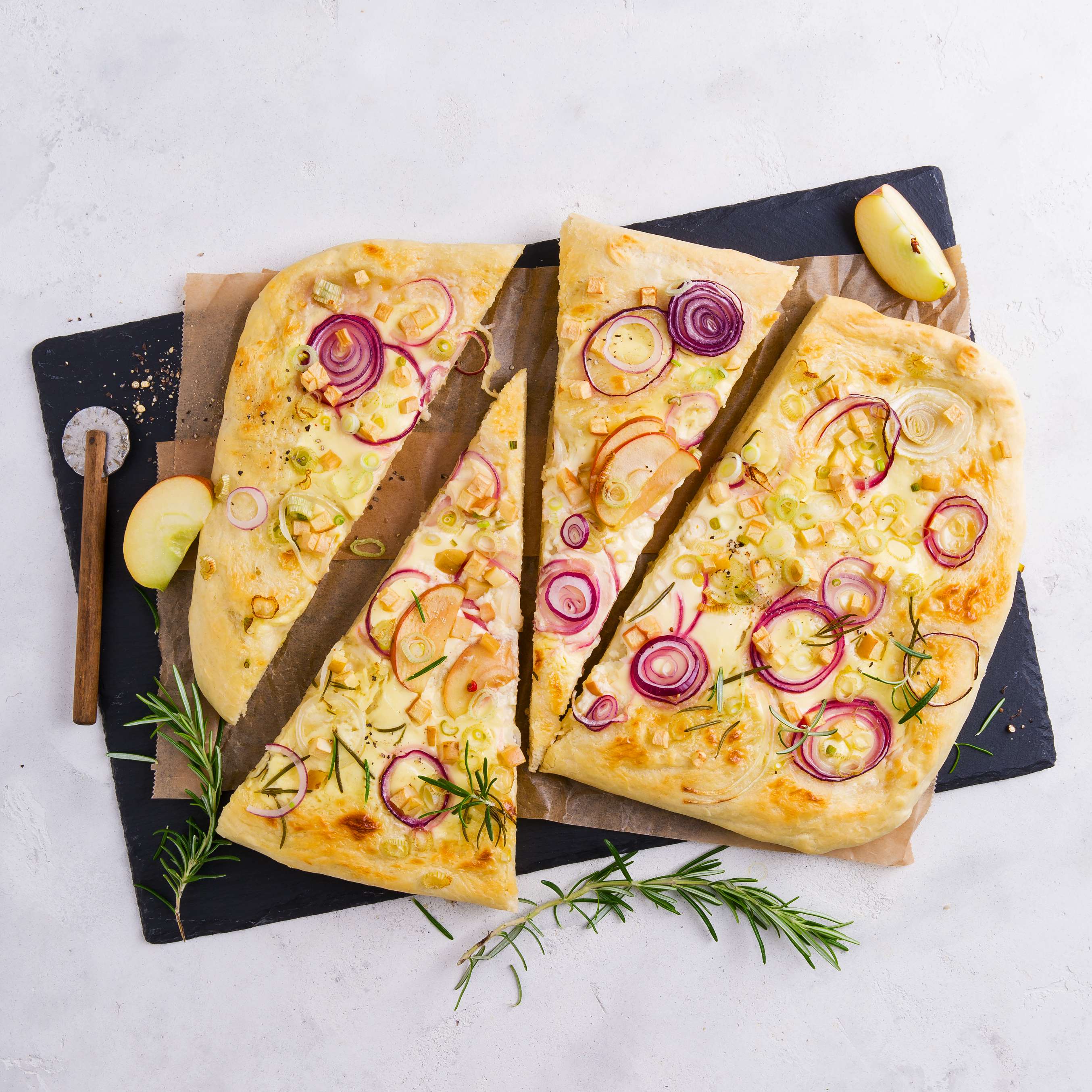 Apfel Zwiebel Flammkuchen Rezept Kaufland 