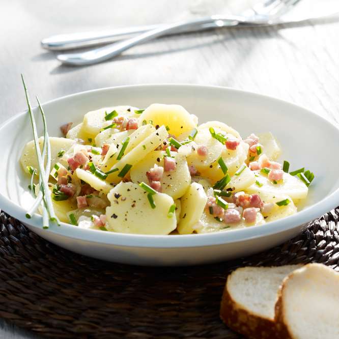 Titten und kartoffelsalat