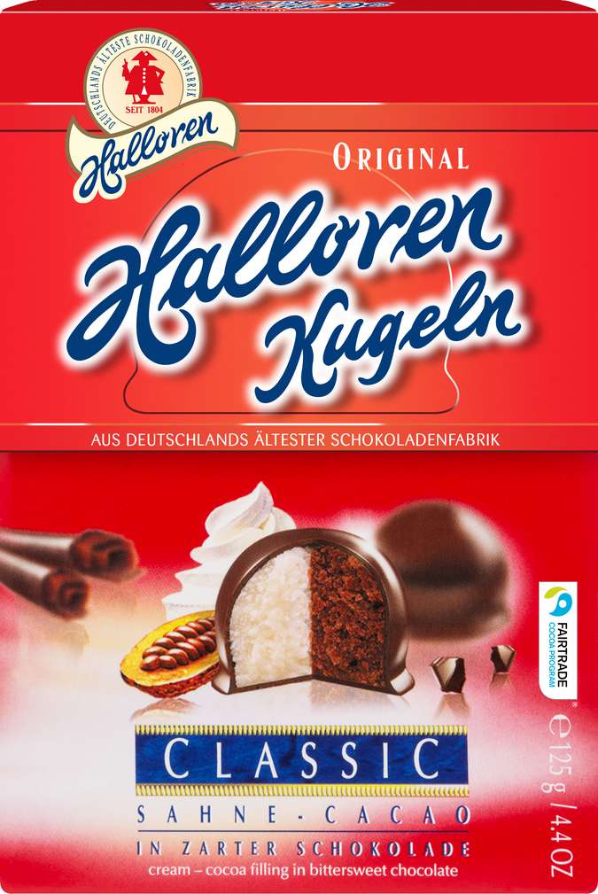 Abbildung des Sortimentsartikels Halloren Kugeln Original 125g