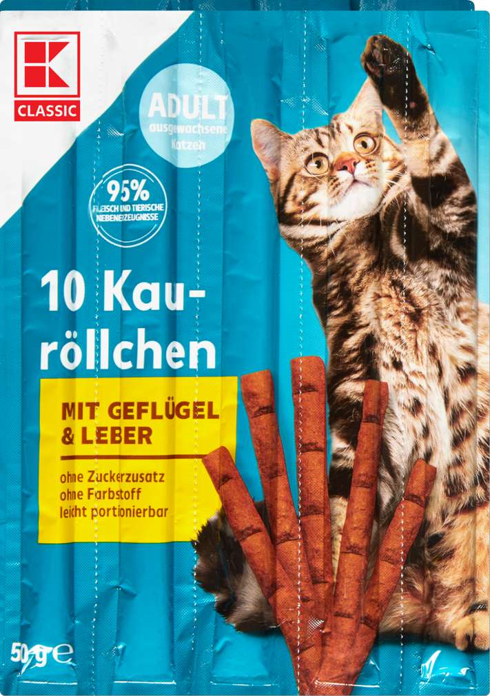 Abbildung des Sortimentsartikels K-Classic Katzensnack Geflügel & Leber 10x5g