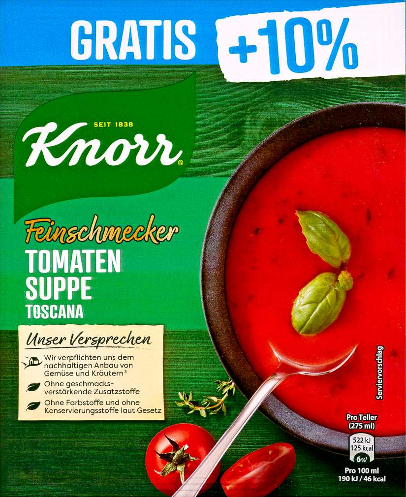 Abbildung des Sortimentsartikels Knorr Tomatensuppe Toscana 550ml