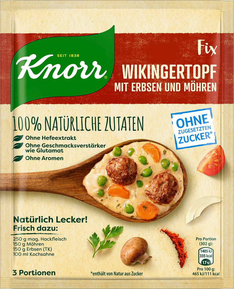 Abbildung des Sortimentsartikels Knorr Fix Natürlich Lecker Wikingertopf 30g