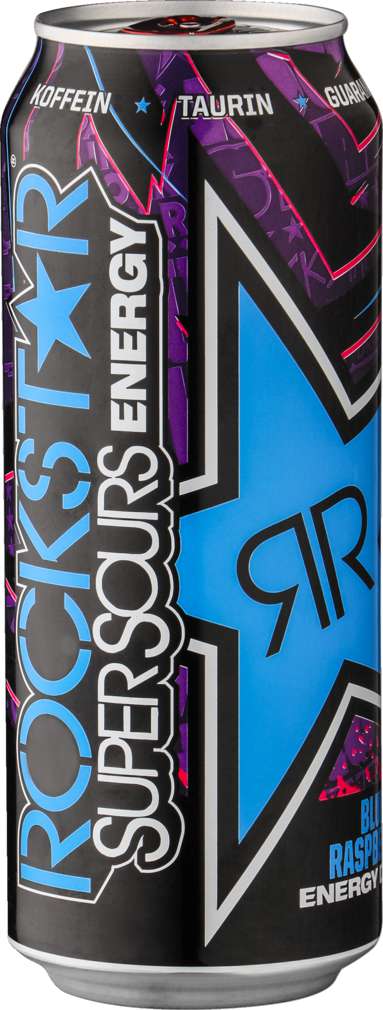 Abbildung des Sortimentsartikels Rockstar Super Sour Blue Raspberry 0,5l