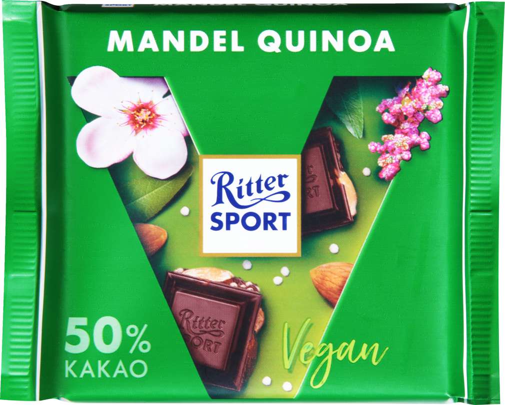 Abbildung des Sortimentsartikels Ritter Sport Mandel-Quinoa vegan 100g
