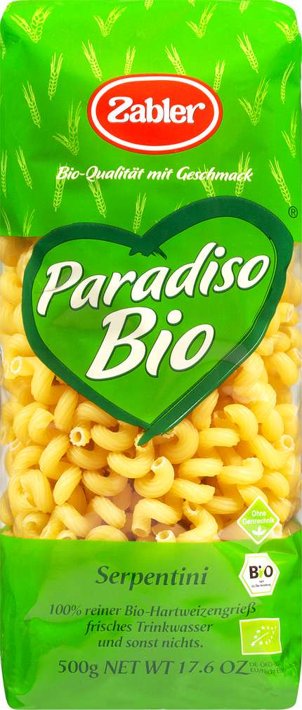 Abbildung des Sortimentsartikels Zabler Paradiso Bio-Serpentini 500g