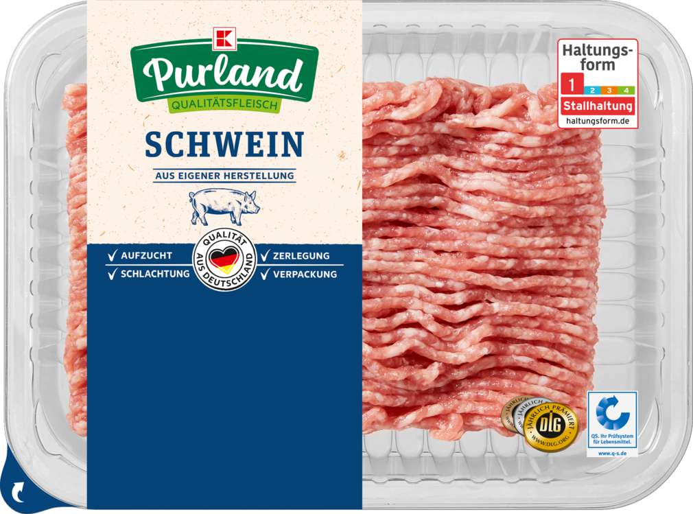 Abbildung des Sortimentsartikels K-Purland Hackepeter Schweinemett gewürzt 250g