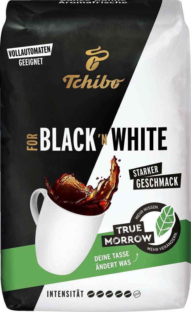 Abbildung des Sortimentsartikels Tchibo Black 'N White ganze Bohnen 500g
