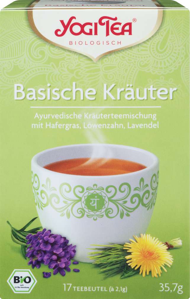Abbildung des Sortimentsartikels Bio Yogi Tee Basische Kräuter 17x2,1g