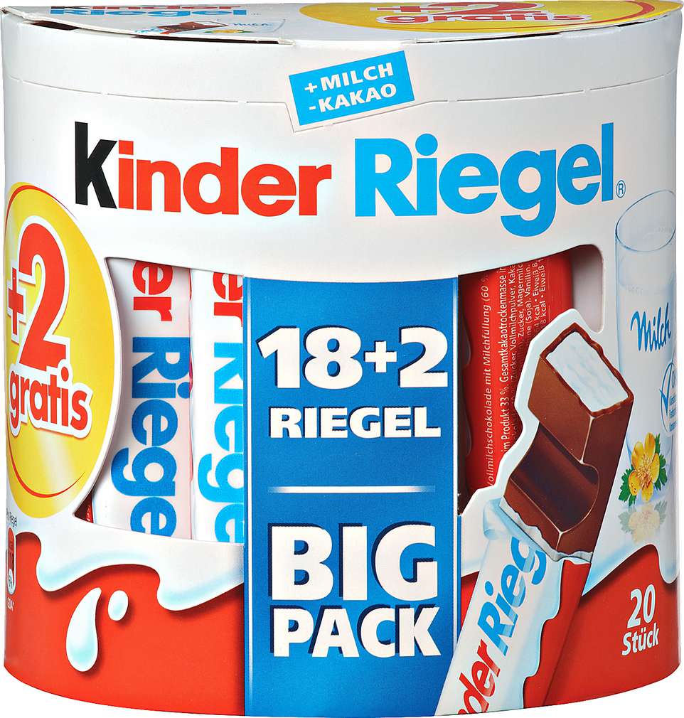 Abbildung des Sortimentsartikels Ferrero Big Pack +2 Riegel gratis 420g