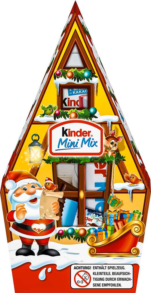 Abbildung des Sortimentsartikels Ferrero Kinder Mini Mix Häuschen 76g