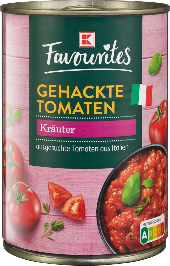 Abbildung des Sortimentsartikels K-Favourites Tomaten Stückig mit Kräutern 400g