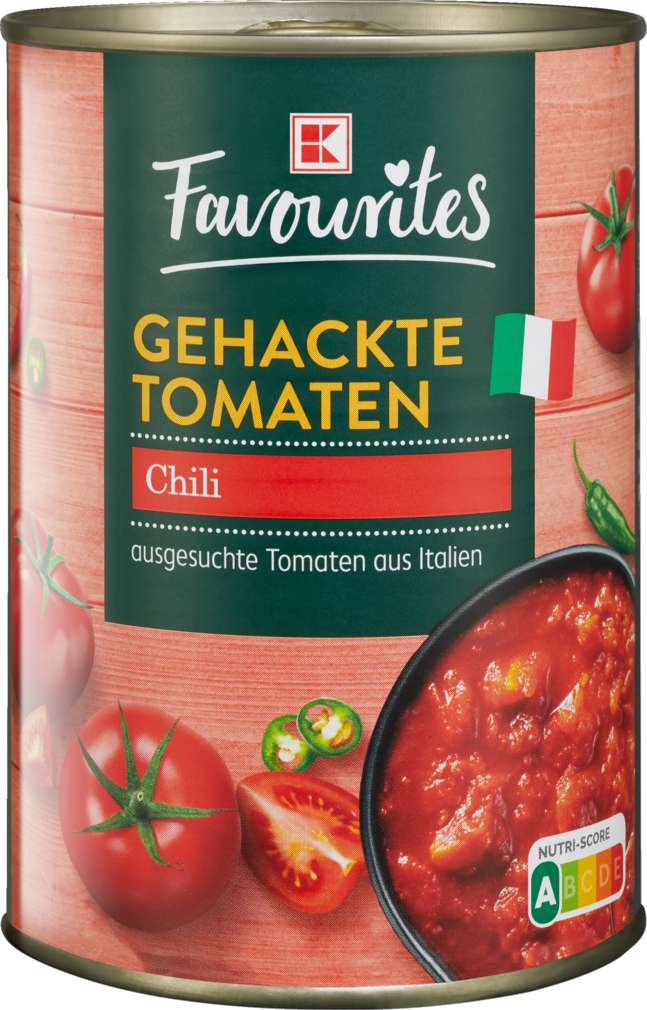 Abbildung des Sortimentsartikels K-Favourites Tomaten stückig scharf 400g