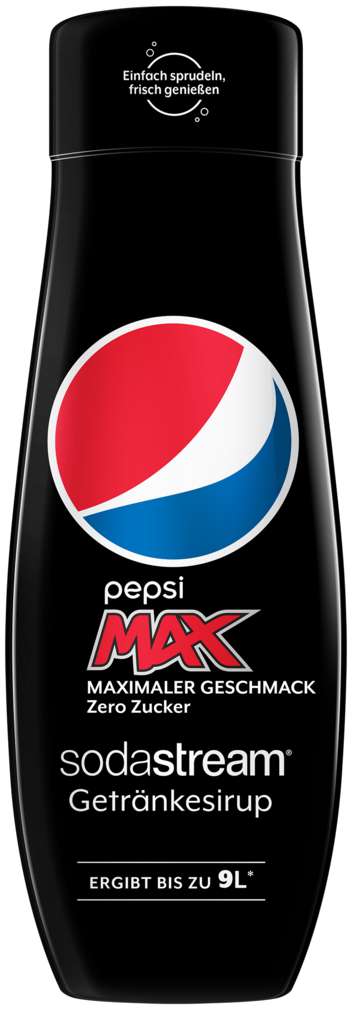 Abbildung des Sortimentsartikels SodaStream Sirup Pepsi Max 440ml