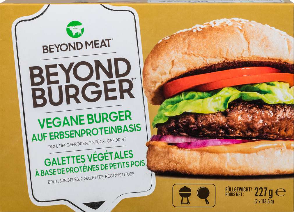 Abbildung des Sortimentsartikels Beyond Meat vegane Burger 226g
