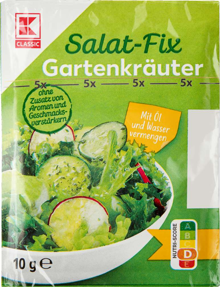 Abbildung des Sortimentsartikels K-Classic Fix für Salatsauce Gartenkräuter 5x10g