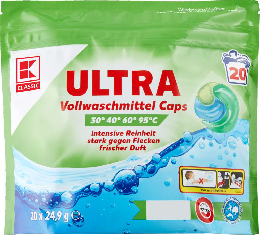 Abbildung des Sortimentsartikels K-Classic Waschmittel Caps Vollwaschmittel 20 Stück