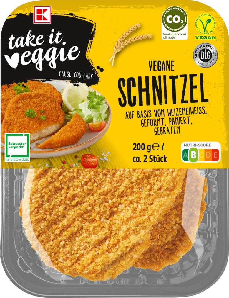 Abbildung des Sortimentsartikels K-Take it Veggie Schnitzel 200g