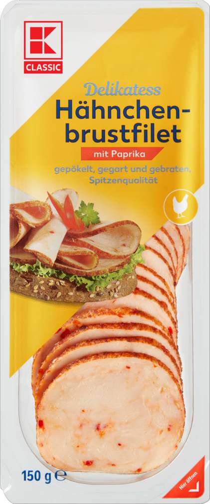 Abbildung des Sortimentsartikels K-Classic Hähnchenbrustfilet mit Paprika 150g