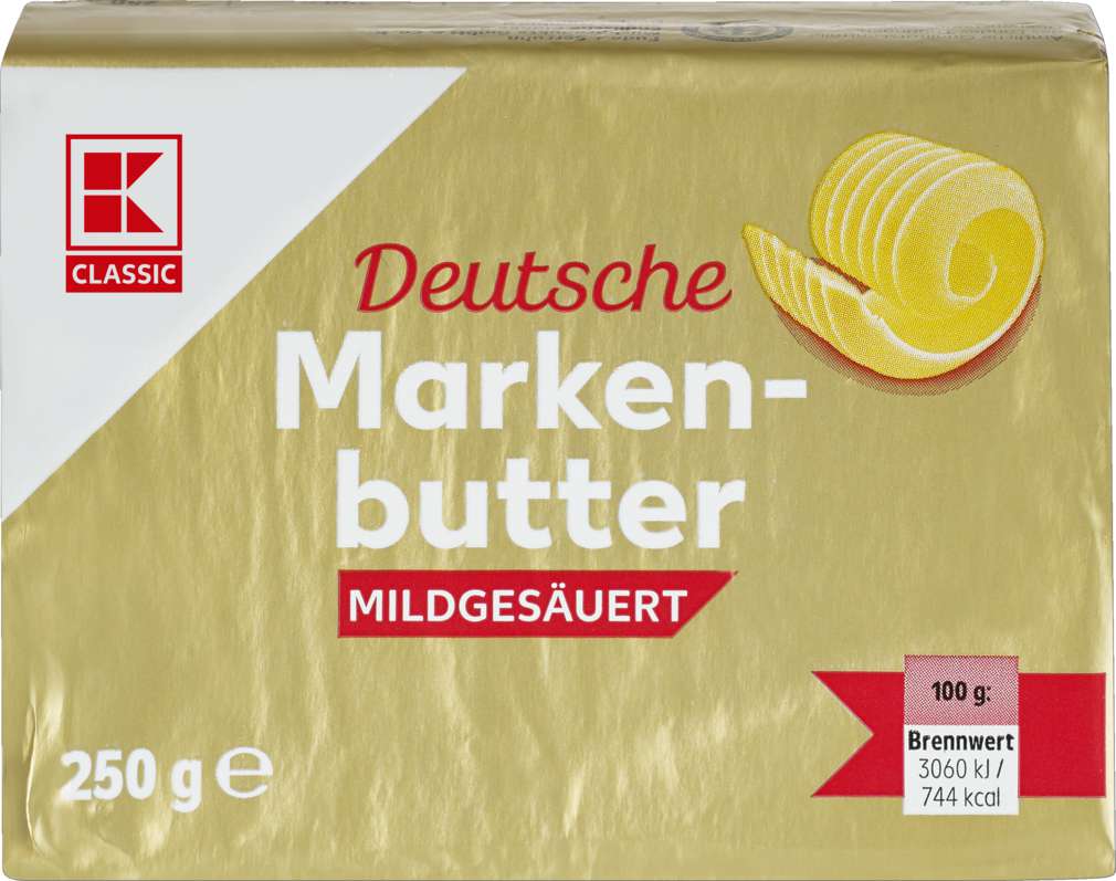 Abbildung des Sortimentsartikels K-Classic Dt. Markenbutter mildgesäuert 82% 250g
