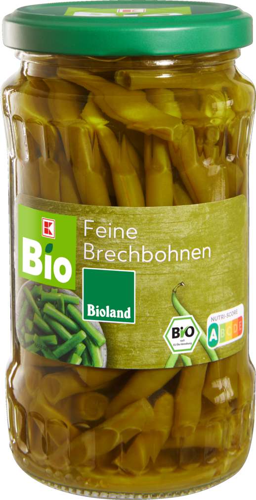 Abbildung des Sortimentsartikels K-Bio Bioland Brechbohnen 330g
