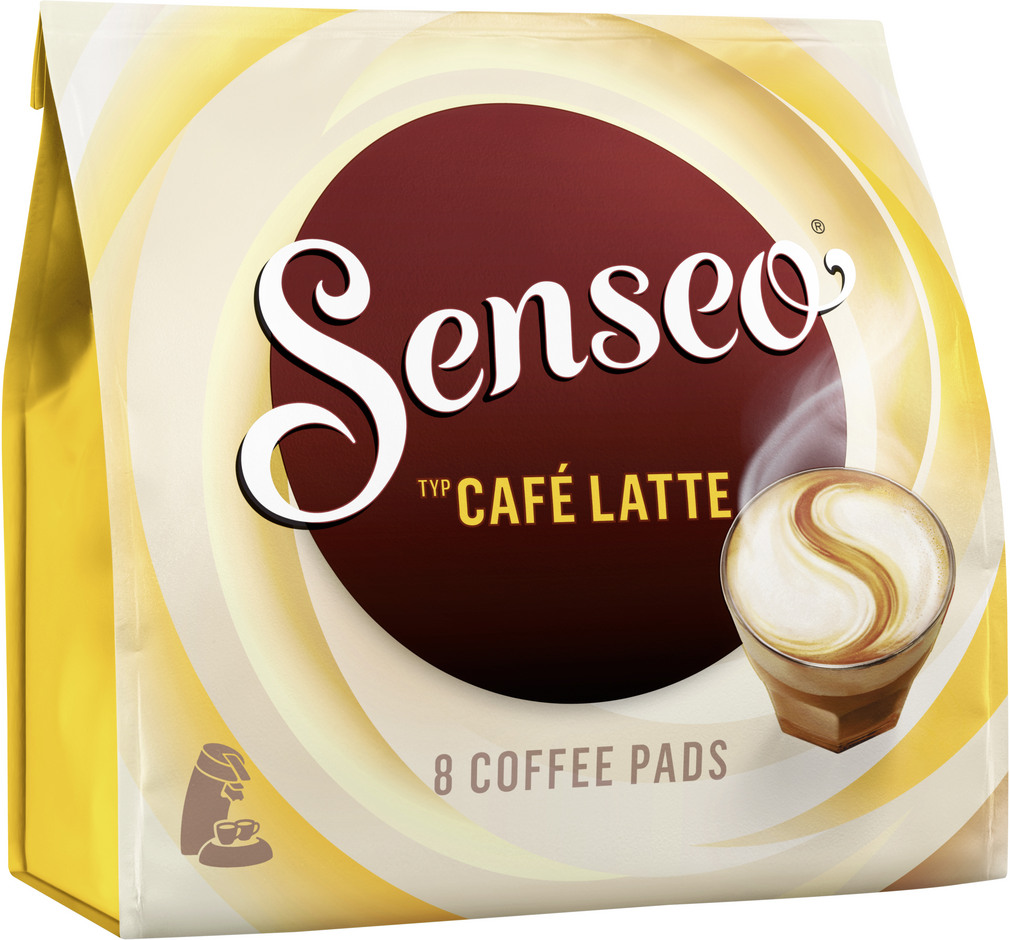 Abbildung des Sortimentsartikels Senseo Pads Cafe Latte 92g, 8 Stück