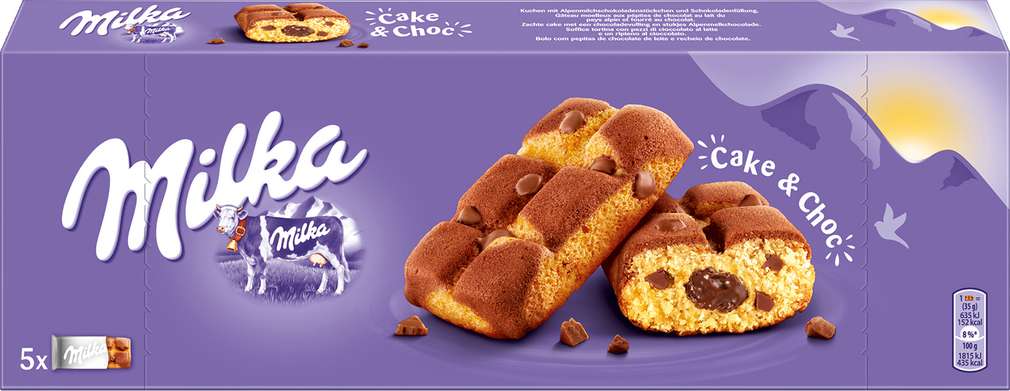 Abbildung des Sortimentsartikels Milka Mini Kuchen Cake & Choc 175g